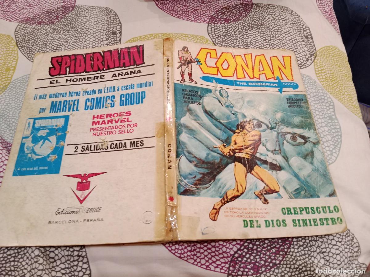 C&oacute;mics: CONAN VOL 1 N&ordm;2 CREP&Uacute;SCULO DEL DIOS SINIESTRO EDICIONES V&Eacute;RTICE 1972
