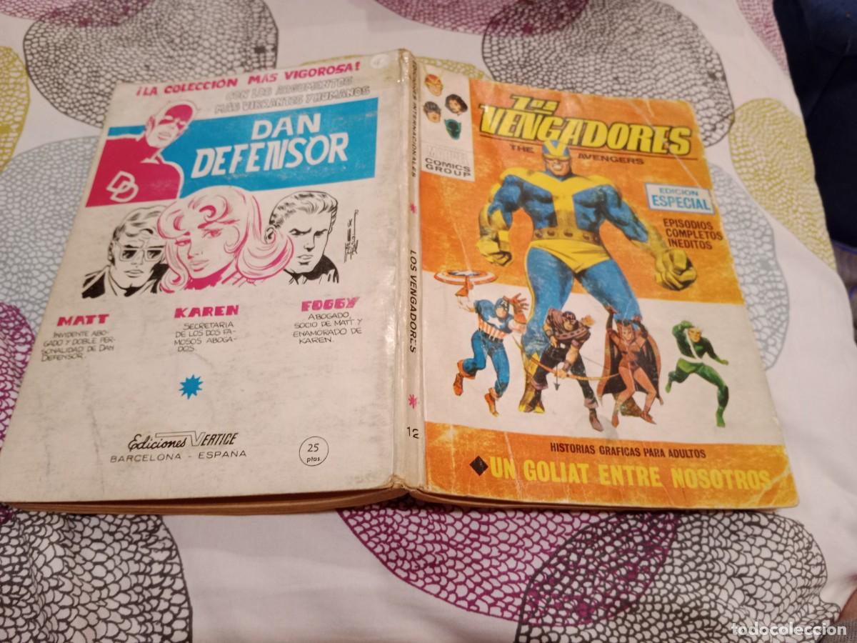 C&oacute;mics: LOS VENGADORES VOL 1 N&ordm; 12 - UN GOLIAT ENTRE NOSOTROS - EDICIONES V&Eacute;RTICE A&Ntilde;O 1970