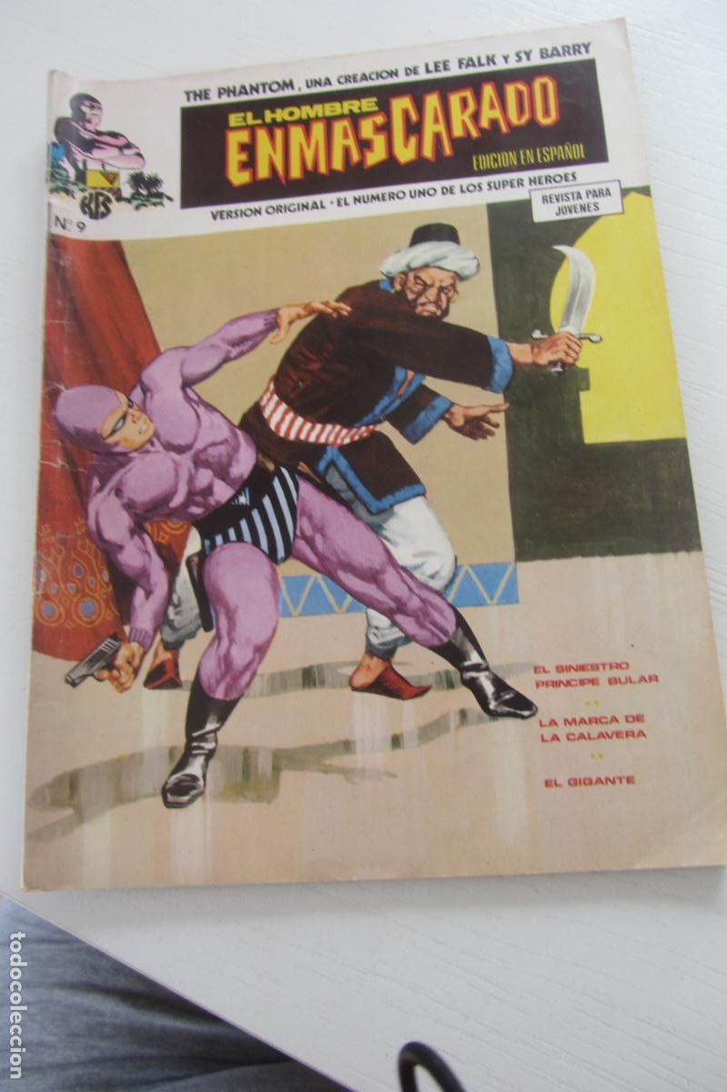 C&oacute;mics: EL HOMBRE ENMASCARADO VOL. 1 N&ordm; 9 V&Eacute;RTICE buen estado ARX379