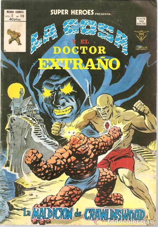 C&oacute;mics: La Cosa y el Doctor Extra&ntilde;o. Super H&eacute;roes V-2 n&ordm; 116 La maldici&oacute;n de Crawlinswood
