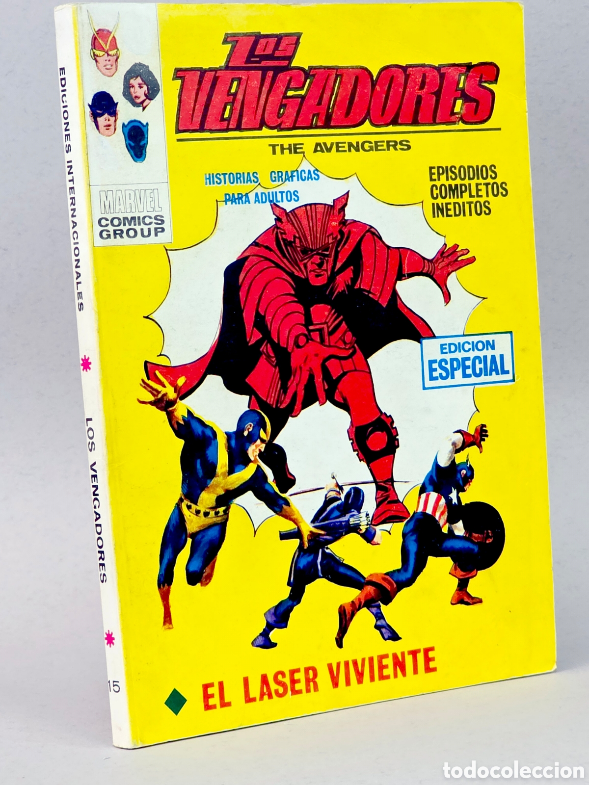 C&oacute;mics: C&Oacute;MIC LOS VENGADORES 15 EL L&Aacute;SER VIVIENTE VOL.1 VERTICE MARVEL TACO VOLUMEN EXCELENTE ESTADO