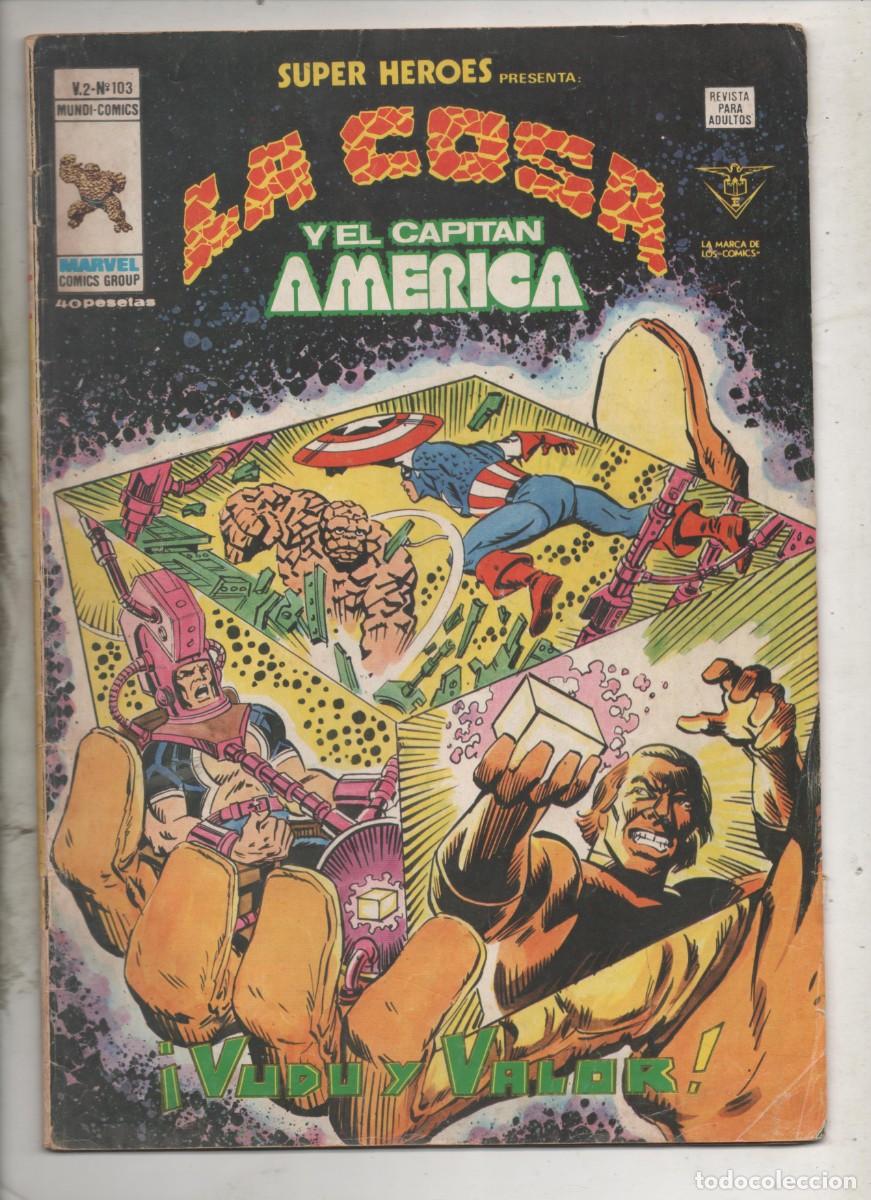 C&oacute;mics: SUPER HEROES PRESENTA LA COSA Y EL CAPITAN AMERICA V.2 N&ordm; 103 - c6
