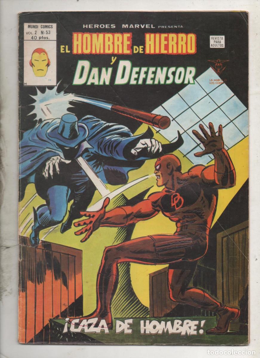 C&oacute;mics: SUPER HEROES PRESENTA EL HOMBRE DE HIERRO Y DAN DEFENSOR V.2 N&ordm; 53 - c6