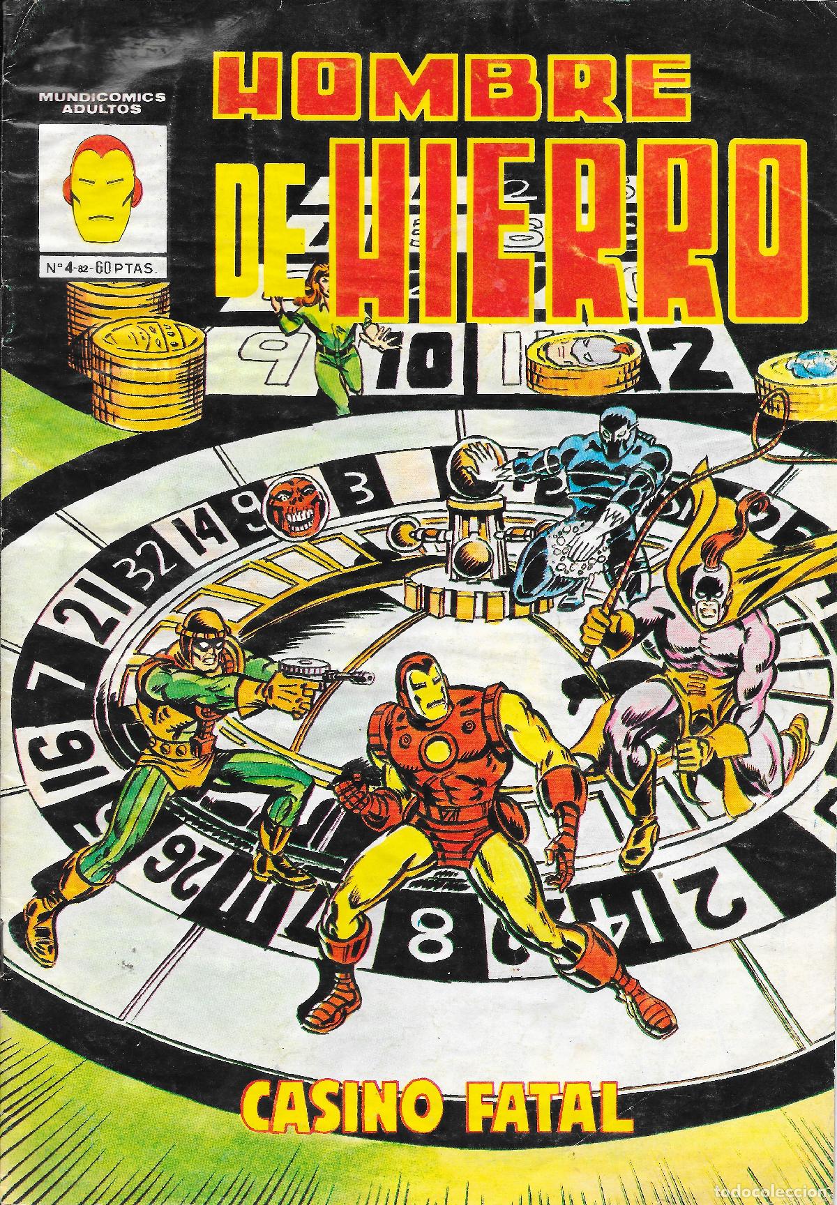 Comics: EL HOMBRE DE HIERRO. N&ordm; 4.- CASINO FATAL. MUNDI COMICS. V&eacute;rtice 1981 REGULAR