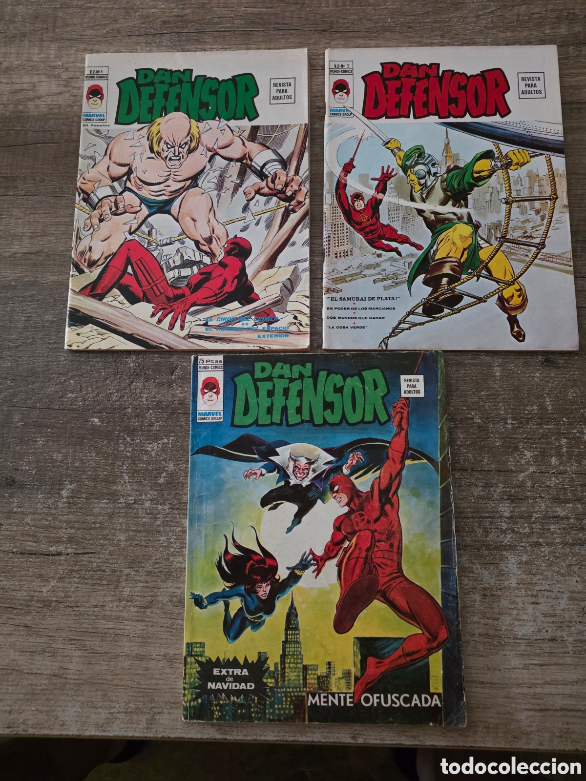 C&oacute;mics: LOTE VERTICE DAN DEFENSOR V2 MUY BUEN ESTADO
