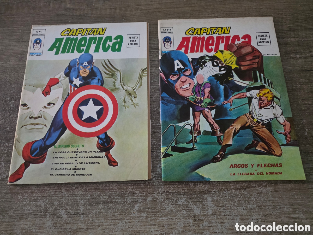 Comics: LOTE VERTICE VOLUMEN 2 CAPITAN AMERICA 1 Y 4