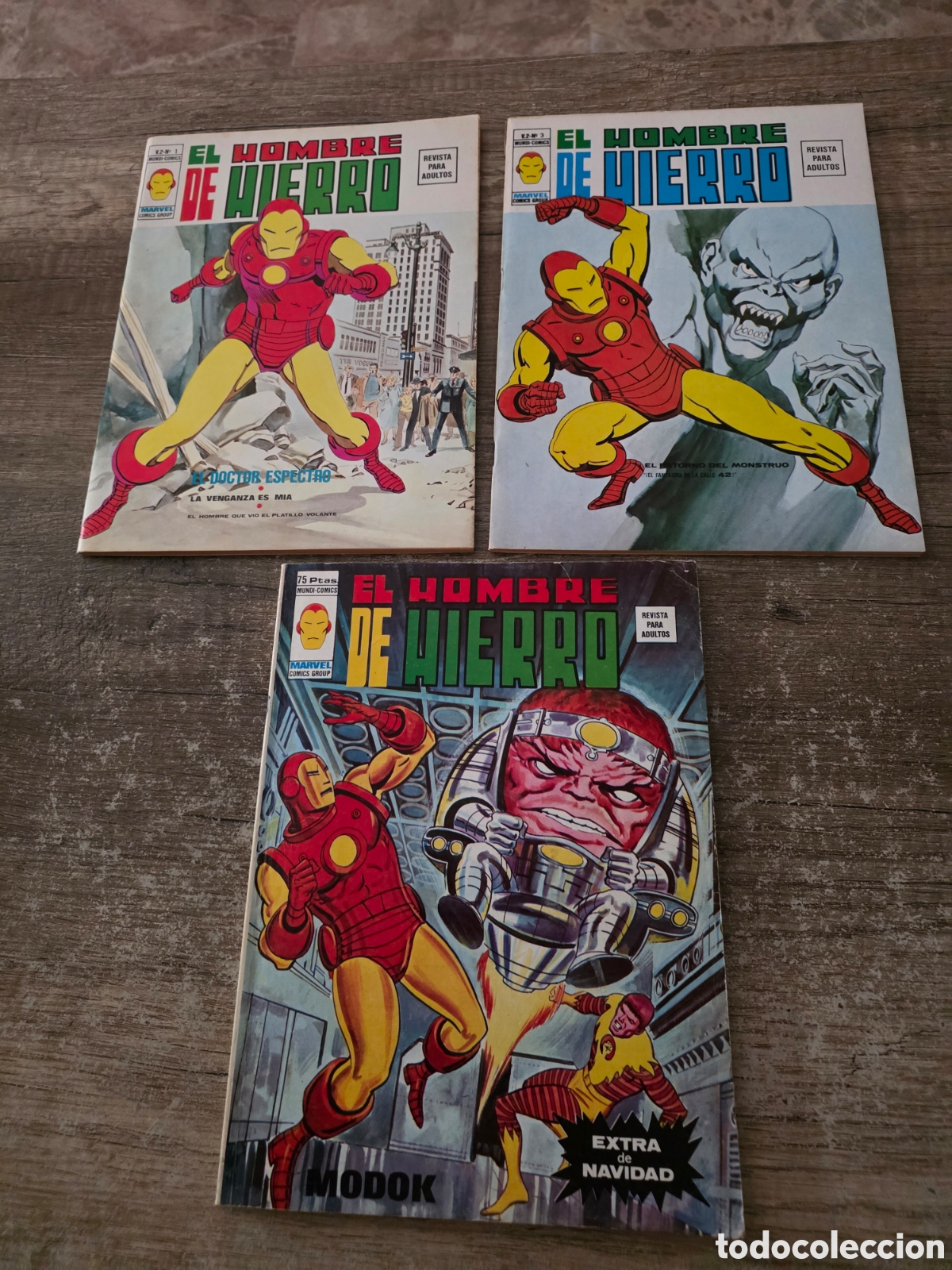 C&oacute;mics: LOTE VERTICE EL HOMBRE DE HIERRO V2 MUY BUEN ESTADO