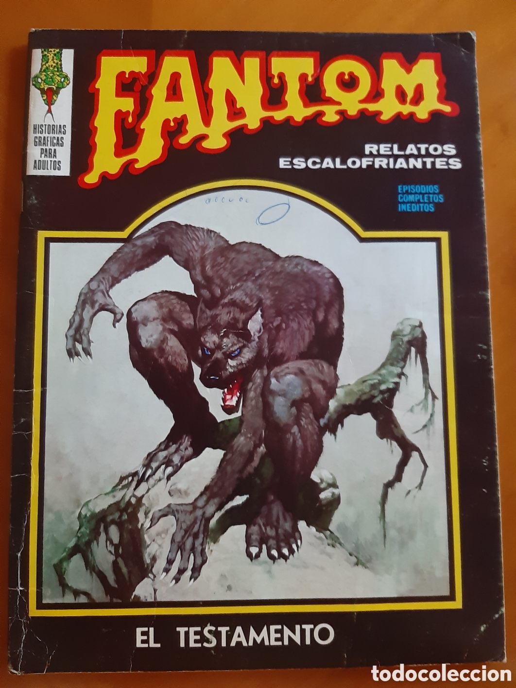 C&oacute;mics: C&oacute;mic Fantom. Relatos escalofriantes. V&eacute;rtice