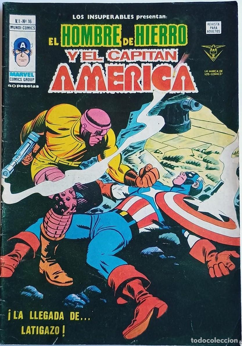 Comics: Los Insuperables. El Hombre de Hierro y El Capit&aacute;n Am&eacute;rica V1 n&ordm; 16 Vertice Mundi Comics