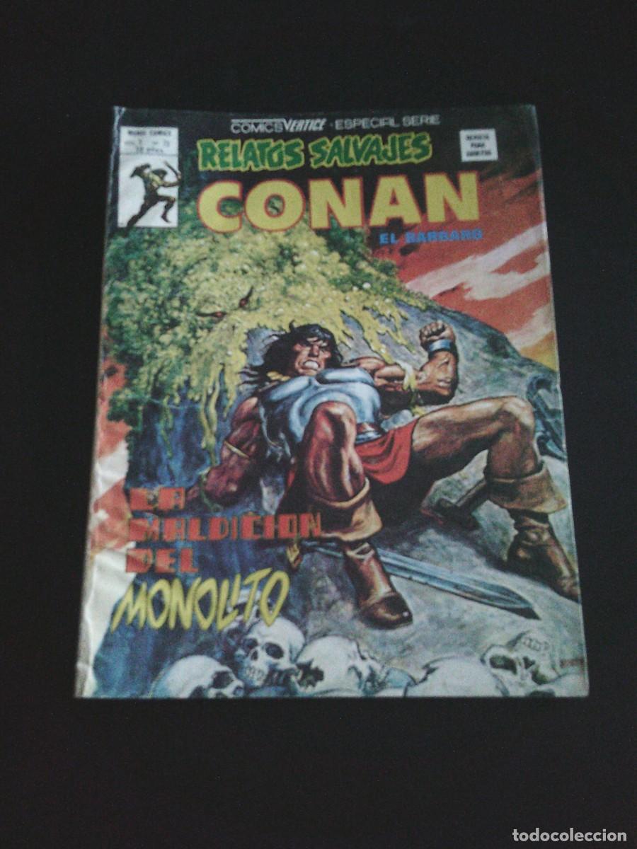 C&oacute;mics: CONAN - RELATOS SALVAJES - NUMERO 73 - LA MALDICION DEL MONOLITO - VERTICE - BUEN ESTADO - CJ 216