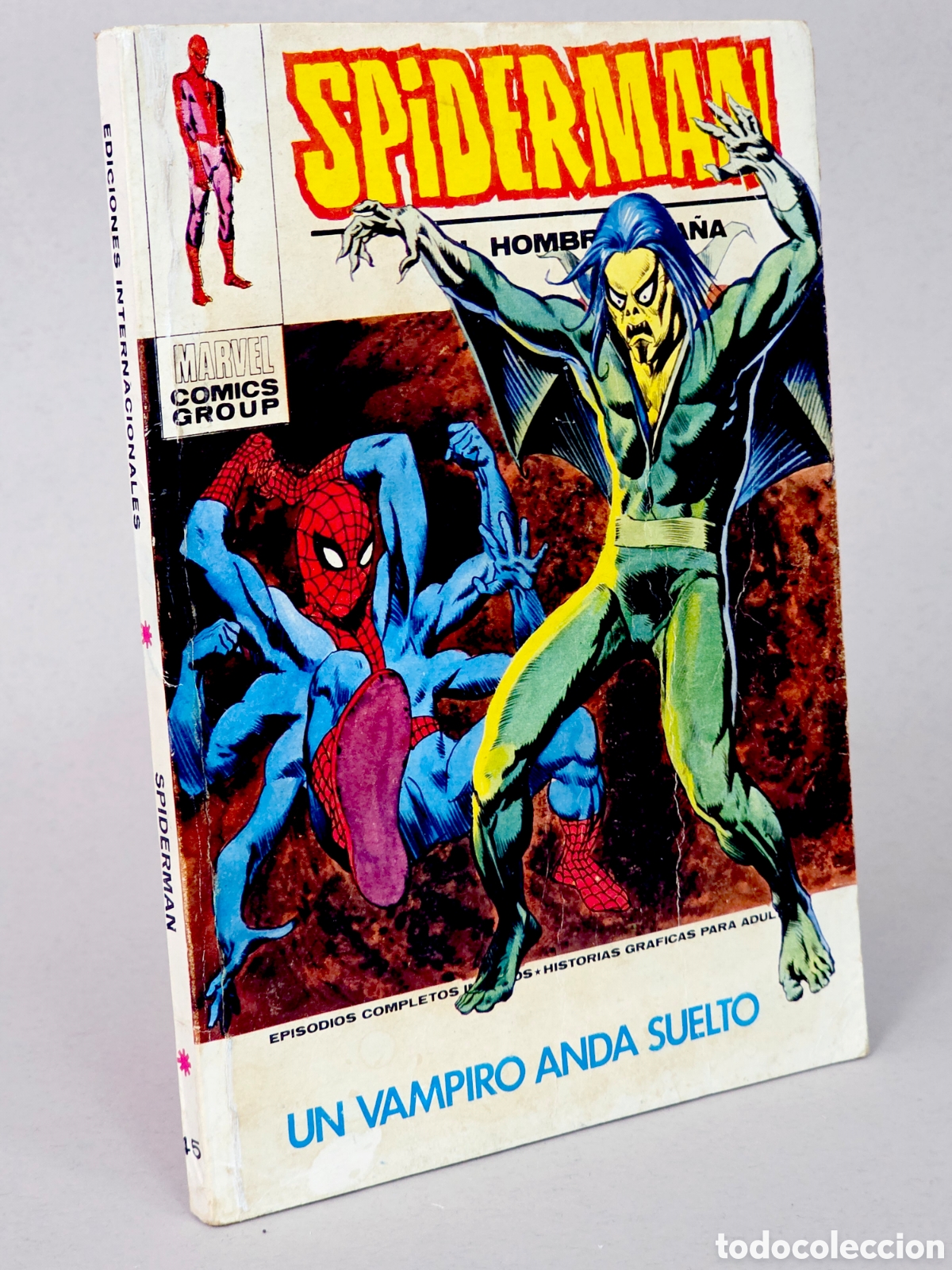 C&oacute;mics: C&Oacute;MIC SPIDERMAN 45 UN VAMPIRO ANDA SUELTO VOL.1 (SPIDER-MAN) VERTICE MARVEL VOLUMEN BUEN ESTADO