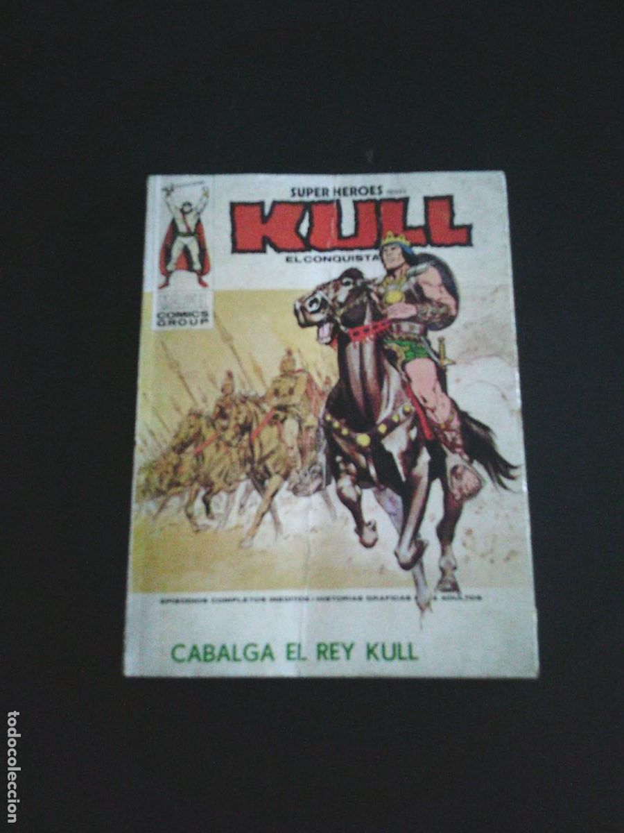 C&oacute;mics: SUPER HEROES - KULL - VOLUMEN 1 - NUMERO 3 - VERTICE - BUEN ESTADO - CJ 216