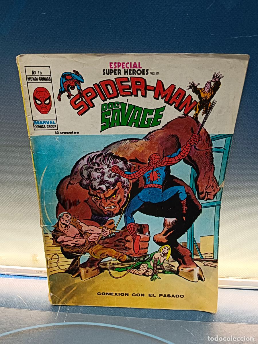 C&oacute;mics: comic, ESPECIAL SUPER HEROES, SPIDER-MAN Doc Savage, N&ordm; 15 1979 - mundi comics, vertice