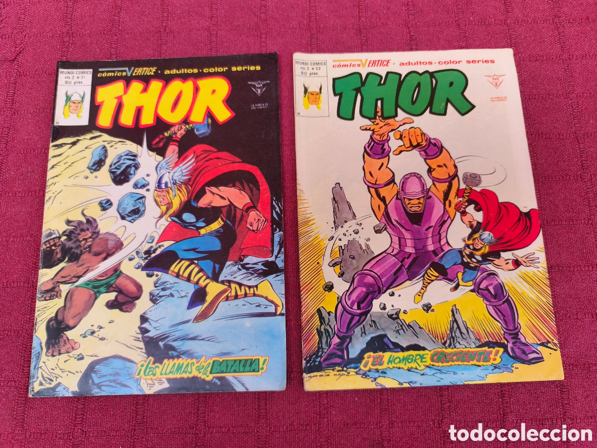 C&oacute;mics: THOR MUNDI COMICS 51 LAS LLAMAS DE LA BATALLA - THOR MUNDI COMICS 52 EL HOMBRE CRECIENTE-VERTICE