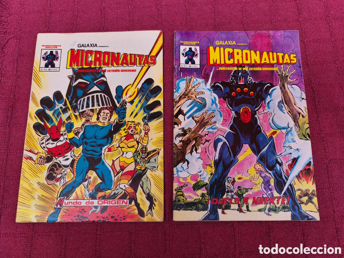 C&oacute;mics: GALAXIA MICRONAUTAS PROCEDENTES DE UNA EXTRA&Ntilde;A DIMENSION NUMEROS 1 Y 2 MUNDI COMICS VERTICE
