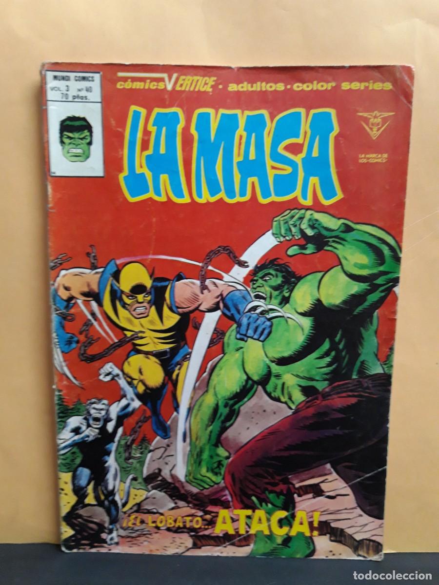 C&oacute;mics: LA MASA. VOL 3. N&ordm; 40. V&Eacute;RTICE. &iexcl;EL LOBATO ATACA!.