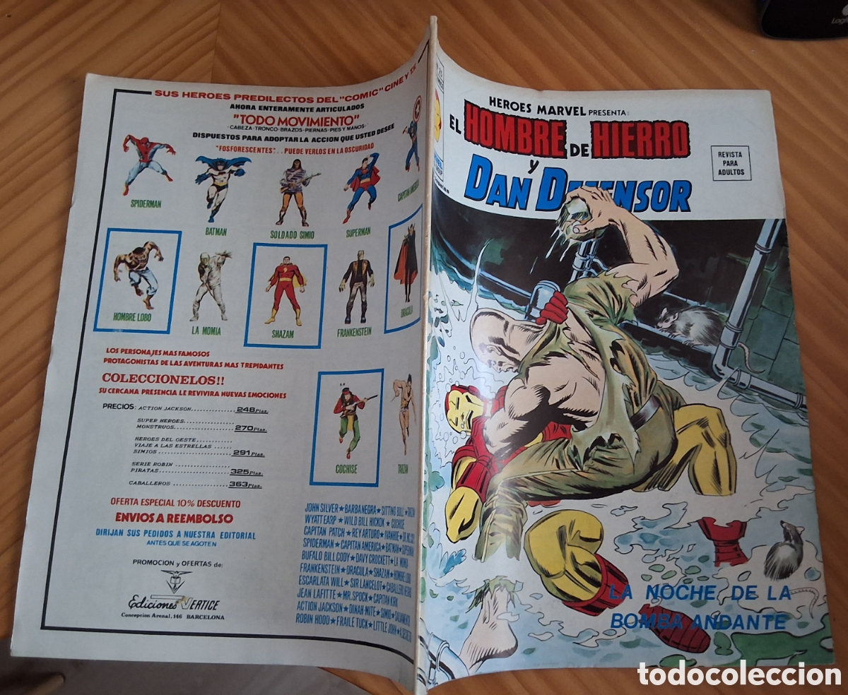 C&oacute;mics: Hombre hierro Dan defensor heroes marvel volumen 2 n&uacute;mero 25 edita mundi comics