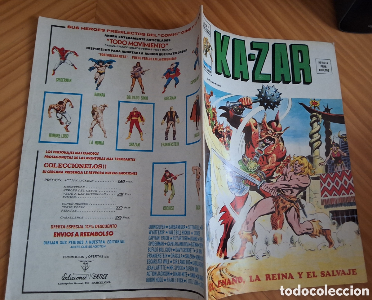 C&oacute;mics: Kazar comic volumen 2 n&uacute;mero 9 edita mundi comics