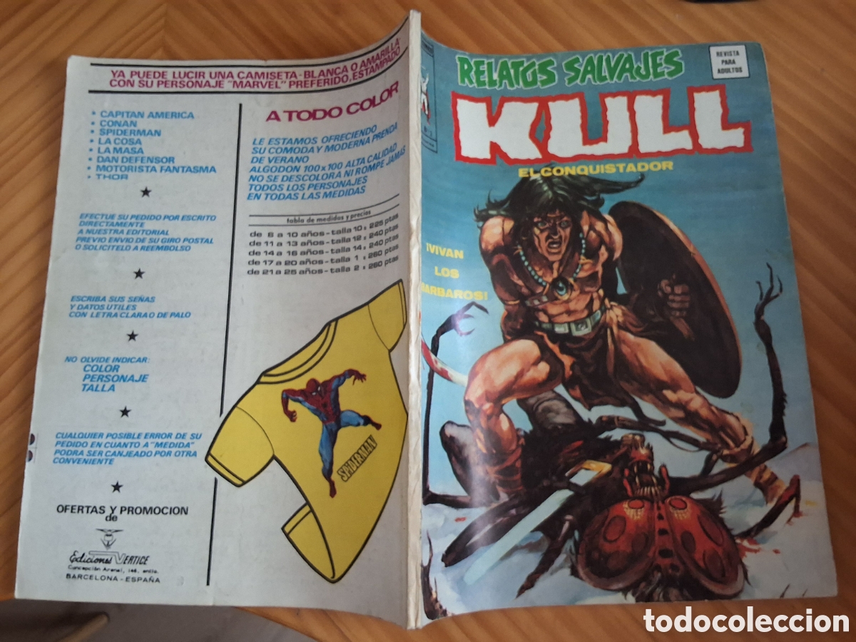 C&oacute;mics: Kull el conquistador relatos salvajes comic volumen 1 numero 13 edita mundi comics