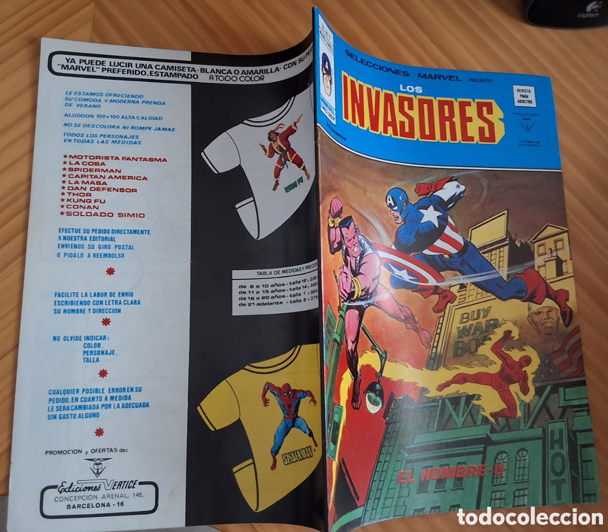 C&oacute;mics: Los invasores selecciones marvel volumen 1 n&uacute;mero 7 edita mundi comics