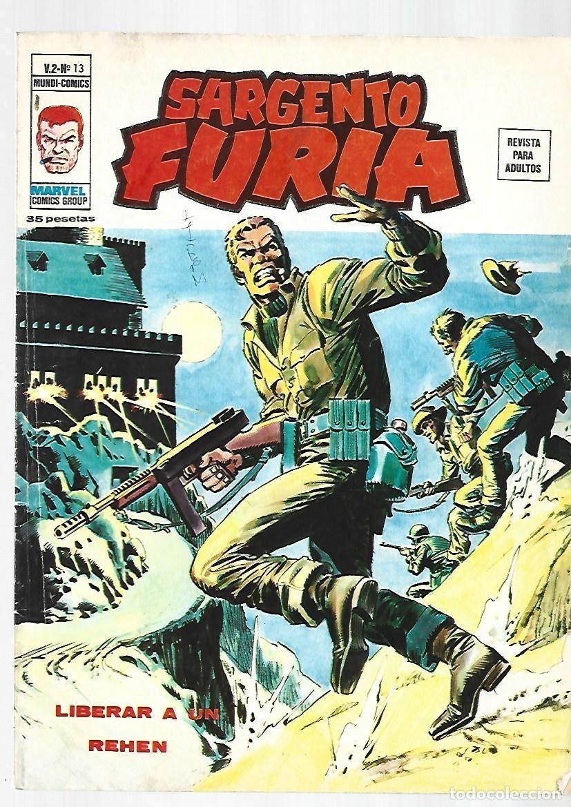 C&oacute;mics: Sargento Furia, vol. 2 n&uacute;mero 13: liberar a un rehen, 1975, Vertice, buen estado