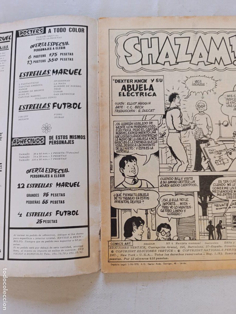C&oacute;mics: SHAZAM V. 1 N&ordm; 4 - COMICS-ART - VERTICE (372) - Foto 4