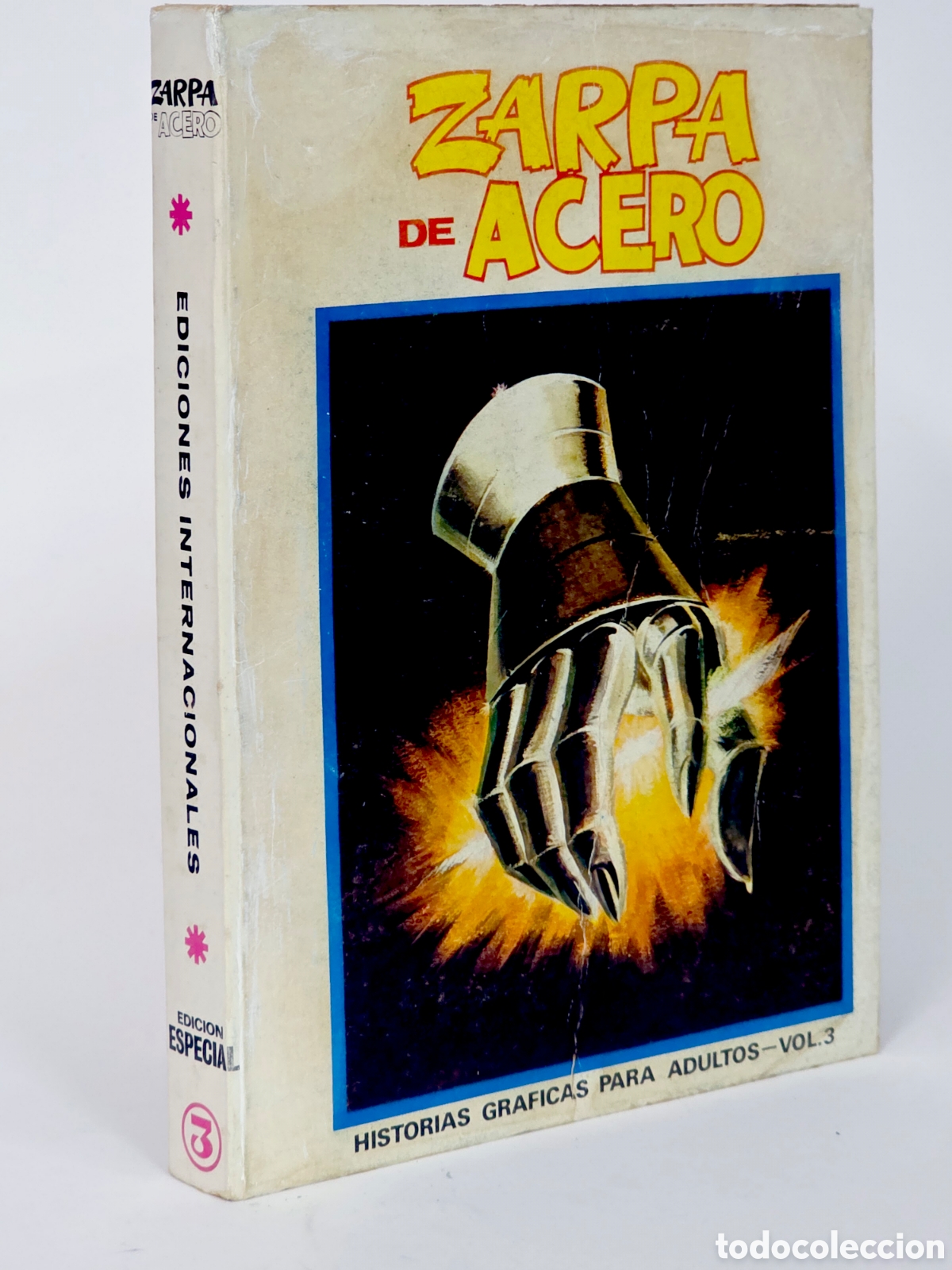 C&oacute;mics: C&Oacute;MIC ZARPA DE ACERO 3 VERTICE TACO EDICI&Oacute;N ESPECIAL GIGANTE BUEN ESTADO