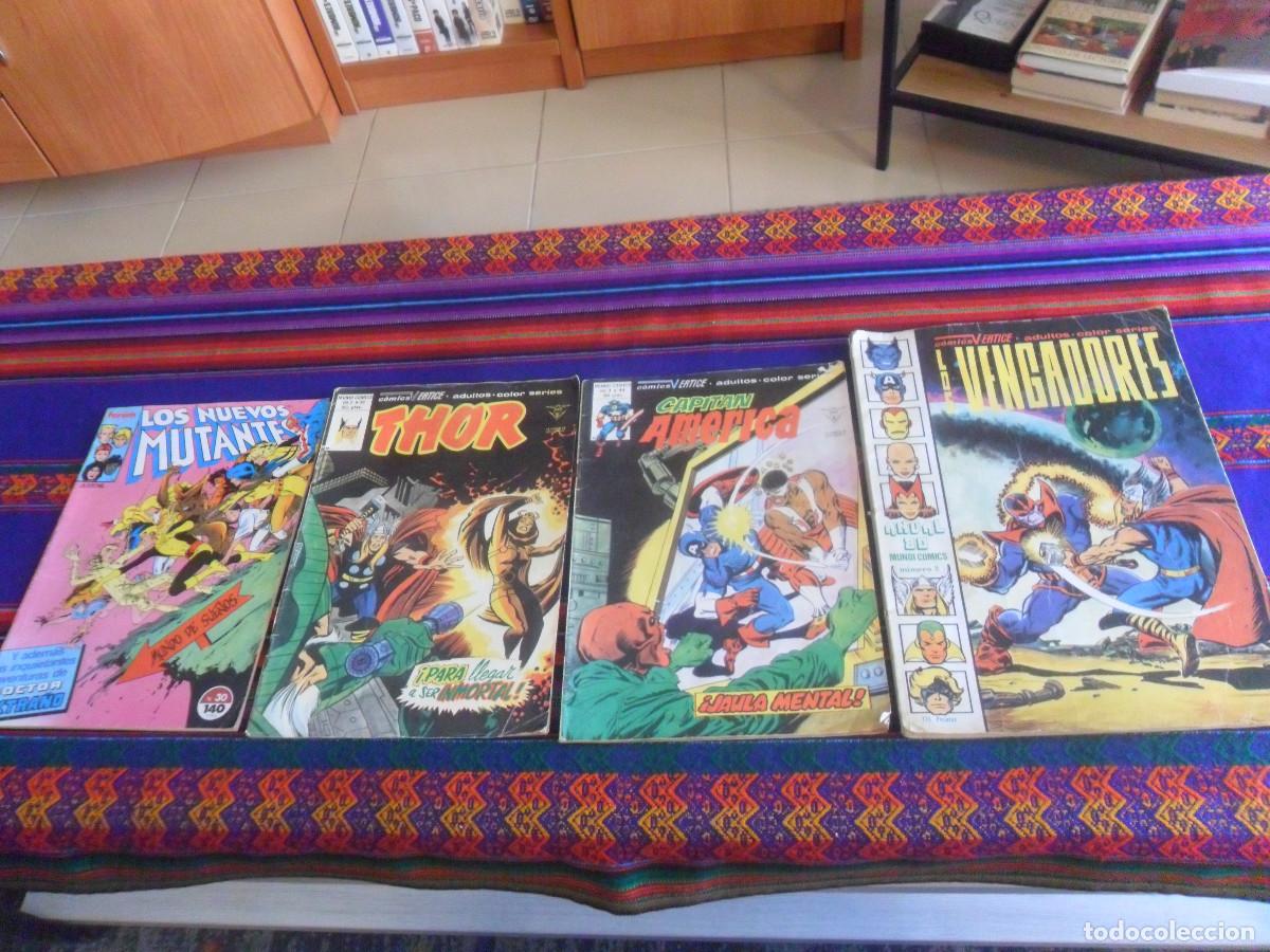 C&oacute;mics: V&Eacute;RTICE VOL 2 THOR N&ordm; 50, CAPIT&Aacute;N AM&Eacute;RICA VOL 3 N&ordm; 44, MUNDI COMICS ANUAL 80 LOS VENGADORES Y REGALO