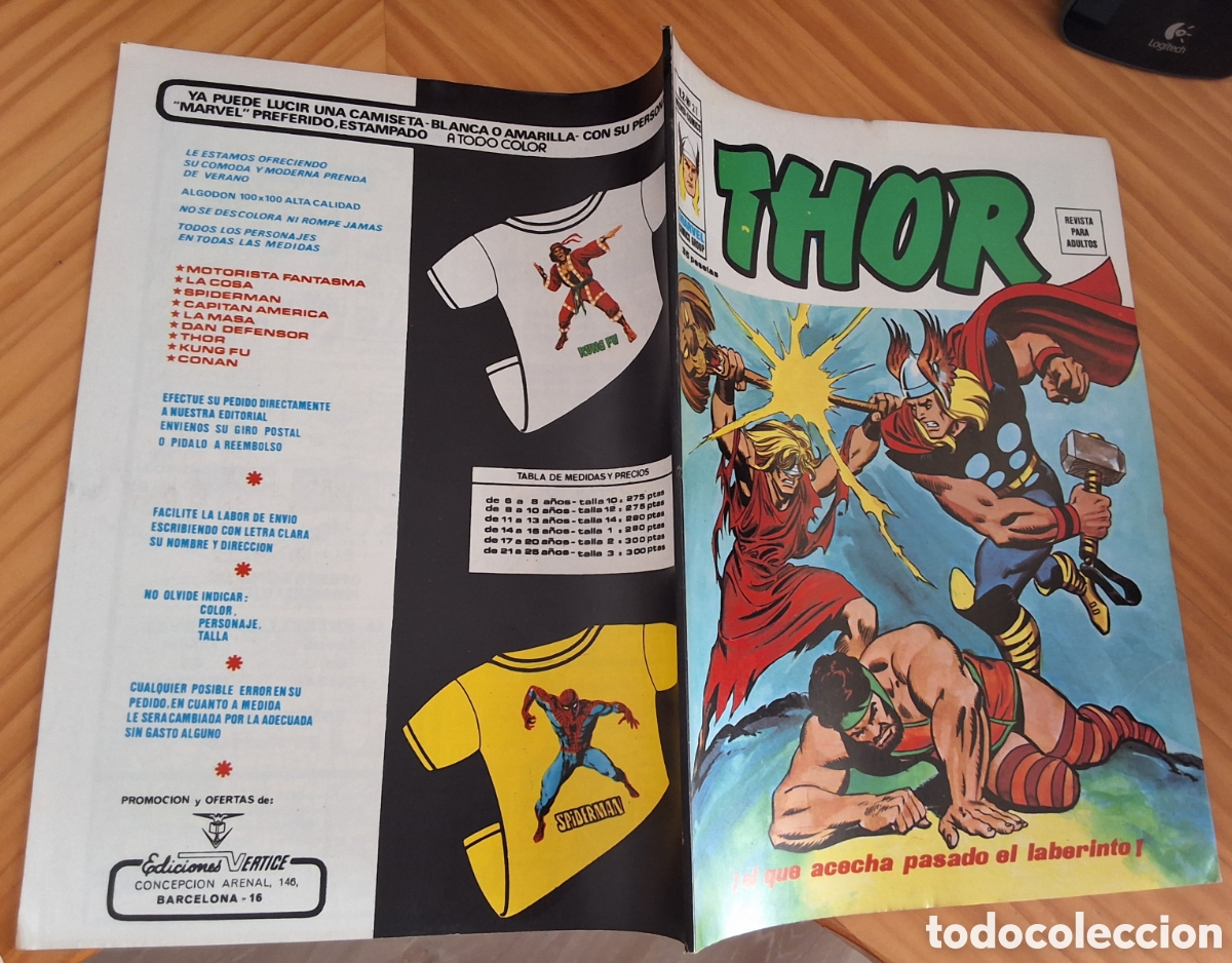 C&oacute;mics: Thor mundi comics volumen 2 n&uacute;mero 21 de kiosko