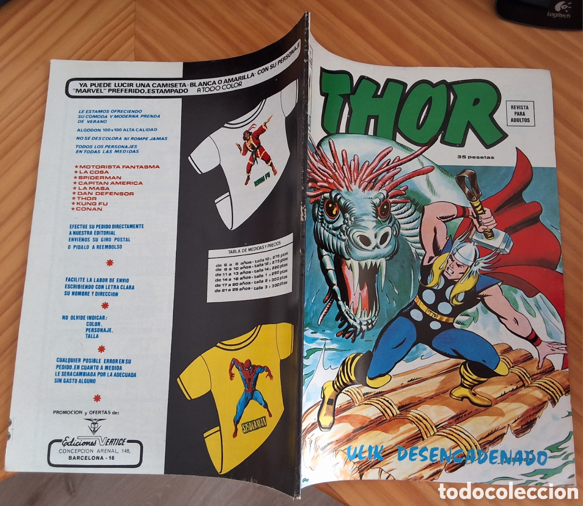 C&oacute;mics: Thor mundi comics volumen 2 n&uacute;mero 22 de kiosko