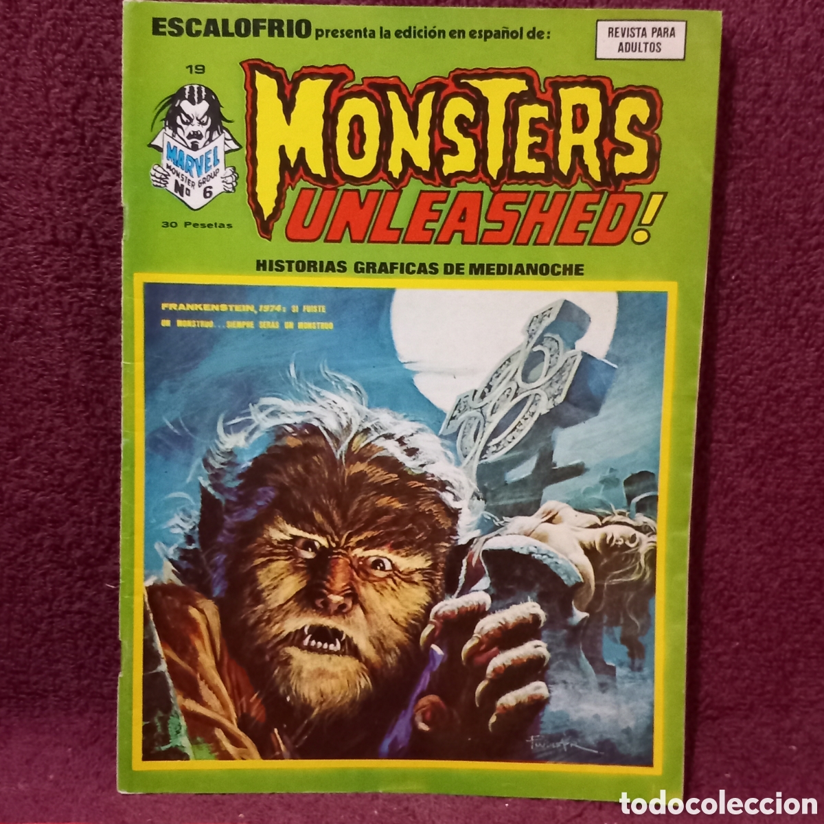 Comics: ESCALOFRIO PRESENTA la edicion en espa&ntilde;ol:MONSTERS UNLEASHED(MUY BUEN ESTADO)
