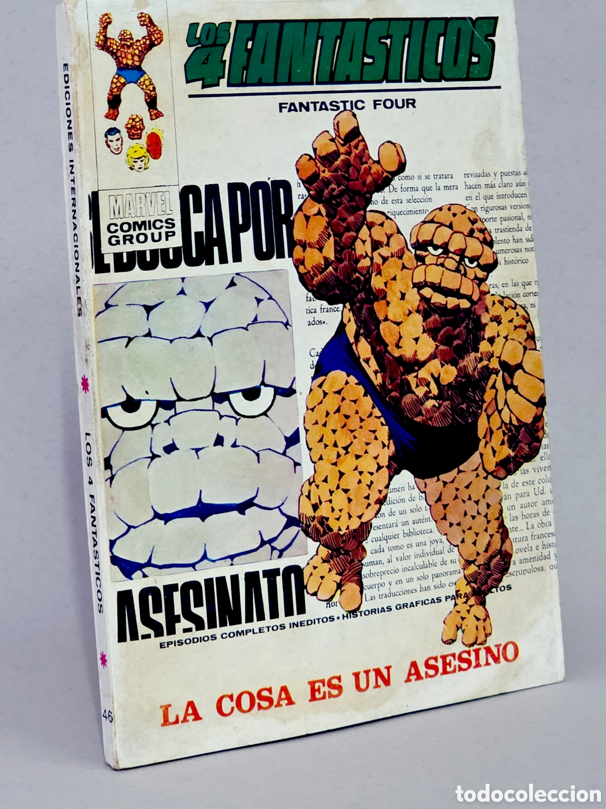 C&oacute;mics: C&Oacute;MIC LOS 4 FANT&Aacute;STICOS 46 LA COSA ES UN ASESINO VOL.1 VERTICE TACO MARVEL VOLUMEN BUEN ESTADO