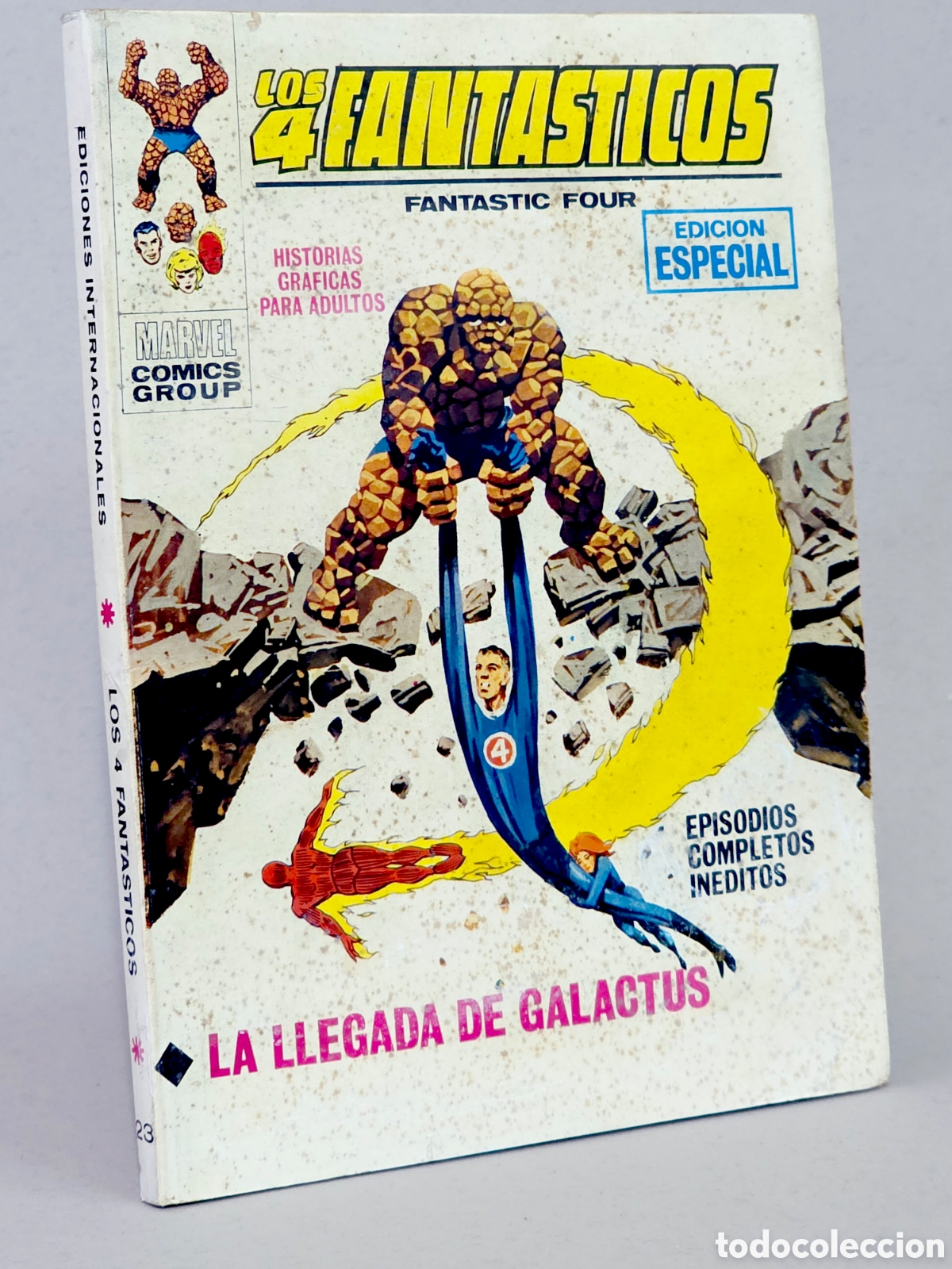 C&oacute;mics: C&Oacute;MIC LOS 4 FANT&Aacute;STICOS 23 LA LLEGADA DE GALACTUS VOL.1 VERTICE TACO MARVEL VOLUMEN BUEN ESTADO