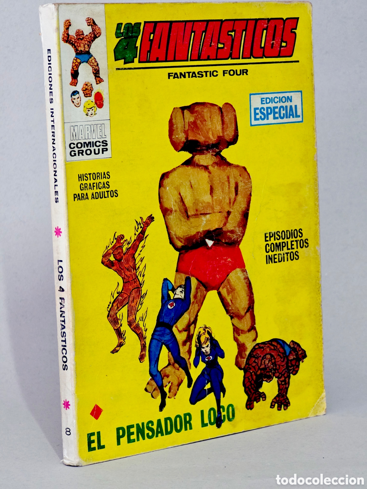 C&oacute;mics: C&Oacute;MIC LOS 4 FANT&Aacute;STICOS 8 EL PENSADOR LOCO VOL.1 VERTICE TACO MARVEL VOLUMEN BUEN ESTADO
