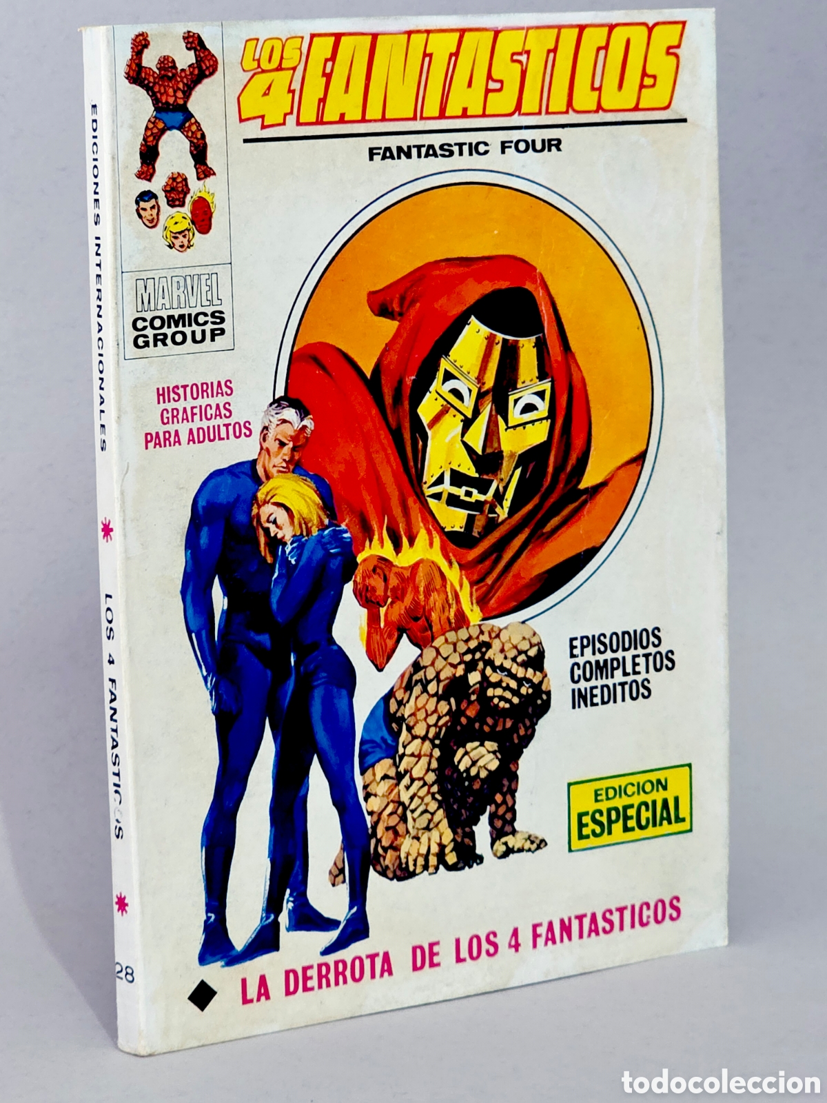 C&oacute;mics: C&Oacute;MIC LOS 4 FANT&Aacute;STICOS 28 LA DERROTA VOL.1 VERTICE TACO MARVEL VOLUMEN MUY BUEN ESTADO