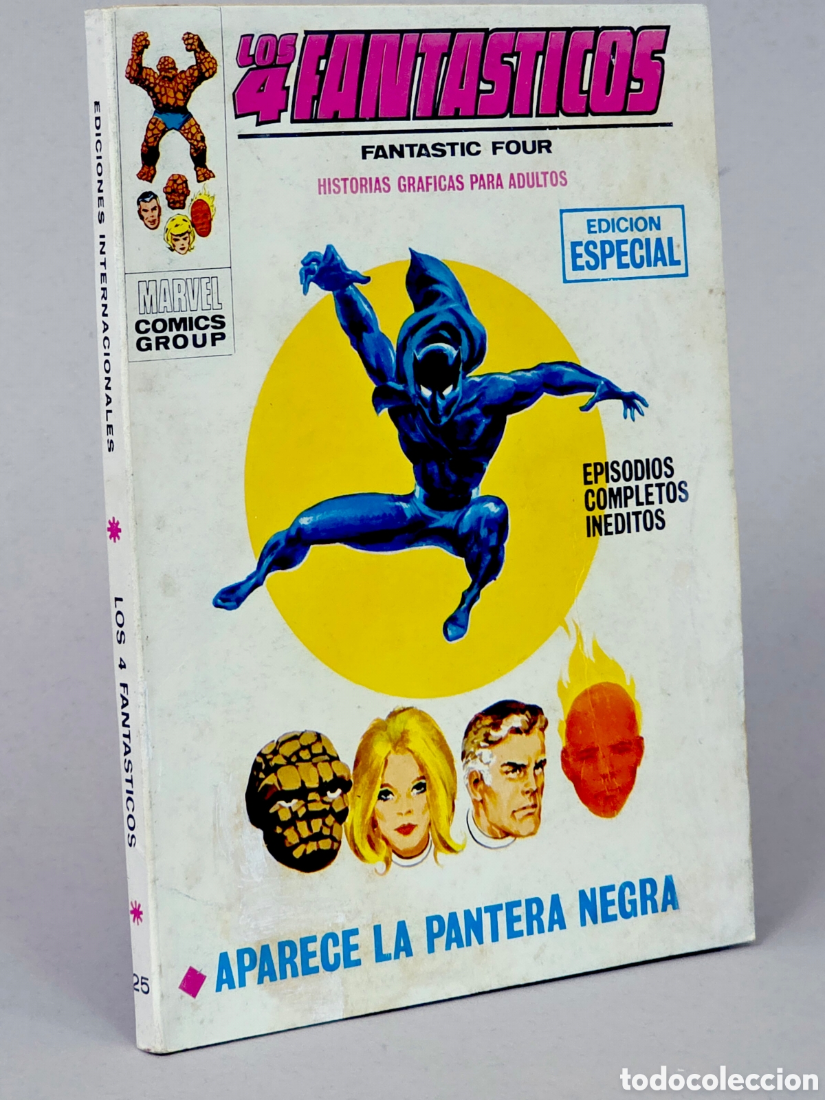 C&oacute;mics: C&Oacute;MIC LOS 4 FANT&Aacute;STICOS 25 APARECE PANTERA NEGRA VOL.1 VERTICE TACO MARVEL VOLUMEN MUY BUEN ESTADO