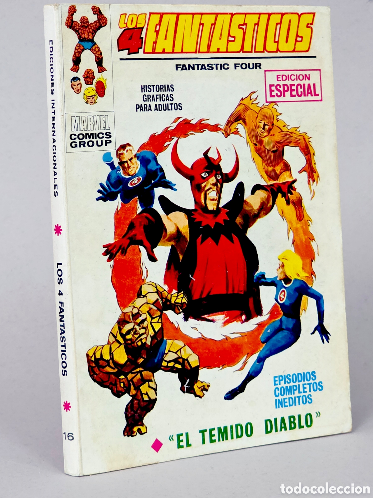 C&oacute;mics: C&Oacute;MIC LOS 4 FANT&Aacute;STICOS 16 EL TEMIDO DIABLO VOL.1 VERTICE TACO MARVEL VOLUMEN MUY BUEN ESTADO