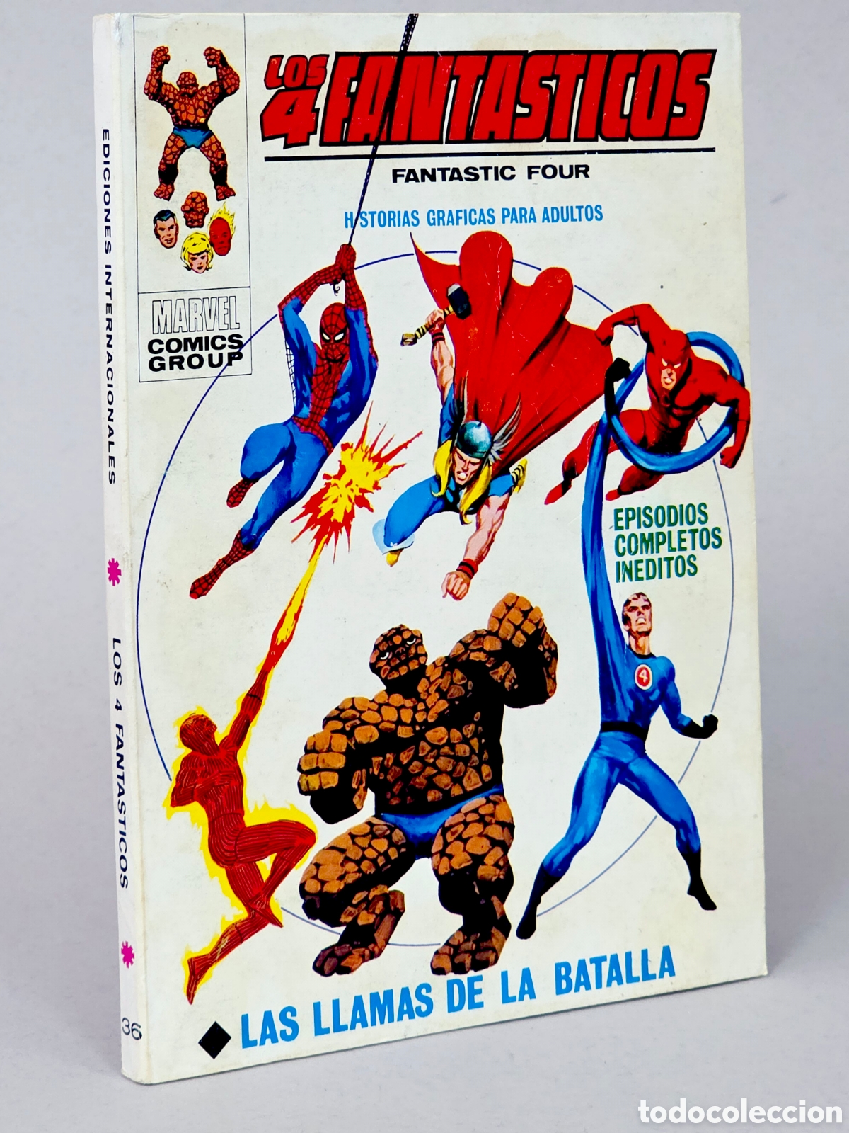 C&oacute;mics: C&Oacute;MIC LOS 4 FANT&Aacute;STICOS 36 LAS LLAMAS DE LA BATALLA VOL.1 VERTICE TACO MARVEL VOLUMEN CASI EXCELENTE
