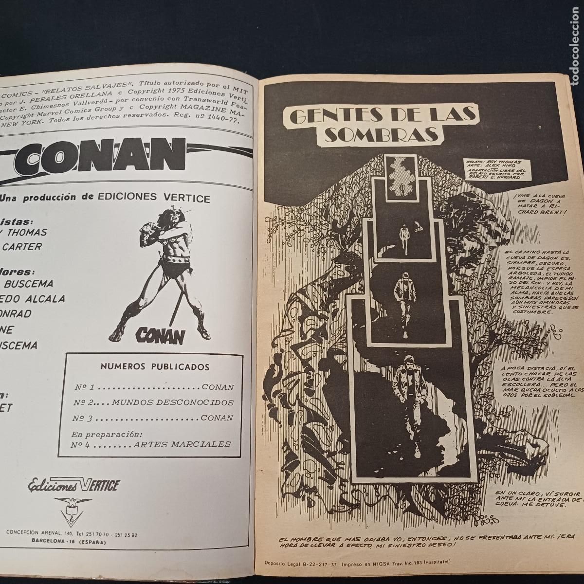 C&oacute;mics: ANTOLOGIA DEL COMIC/CONAN EL BARBARO/VERTICE TOMO 3. - Foto 7