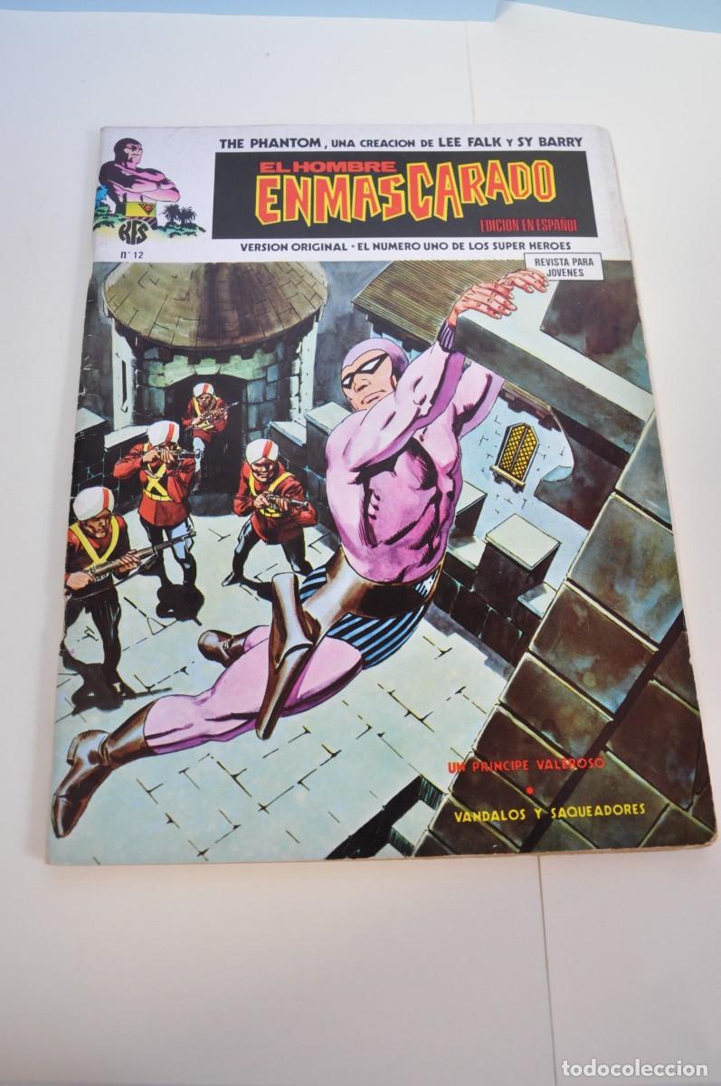 Comics: EL HOMBRE ENMASCARADO- N&ordm; 12- VERTICE- EN MUY BUEN ESTADO 1974- REGALO ORIGINAL -