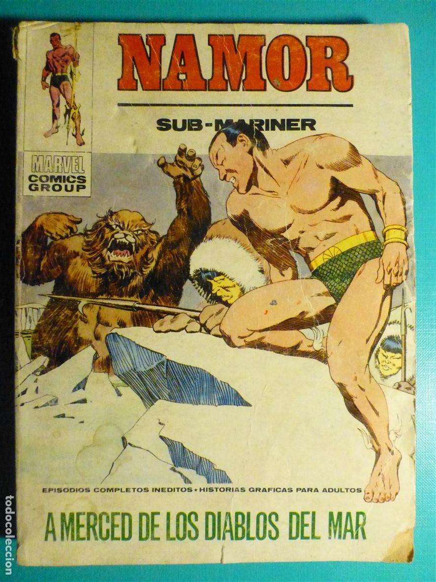 C&oacute;mics: Comic Namor Sub-Mariner 27 - A merced los Diablos del Mar - Marvel Comics Group - Ediciones V&eacute;rtice