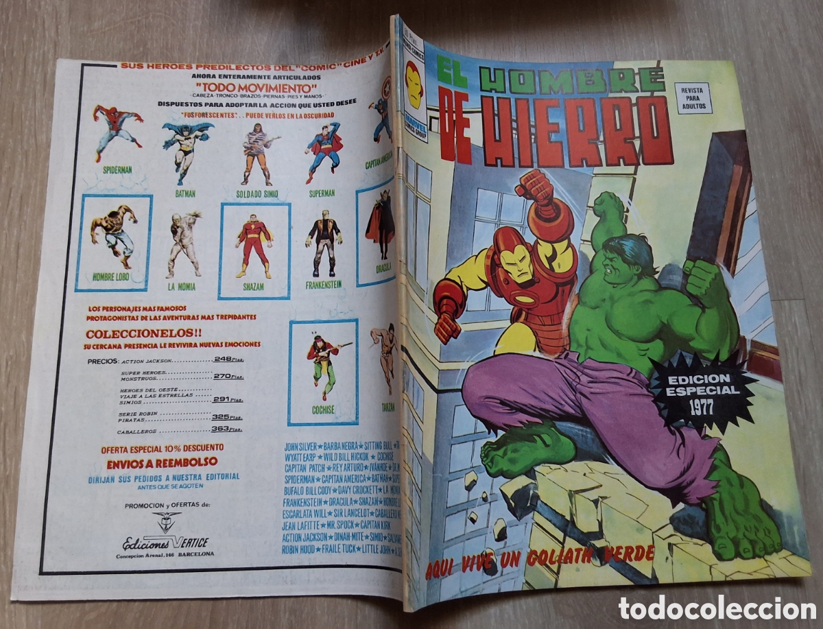 C&oacute;mics: El hombre de hierro comic edicion especial 1977 edita vertice