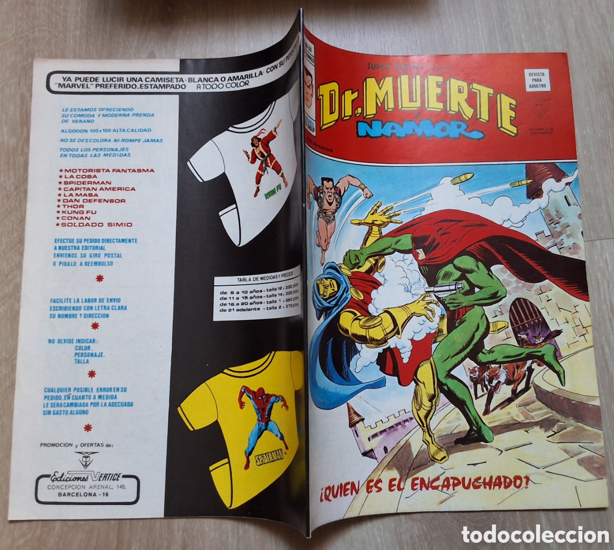 C&oacute;mics: Dr. Muerte namor super heroes comic volumen 2 n&uacute;mero 68 edita vertice