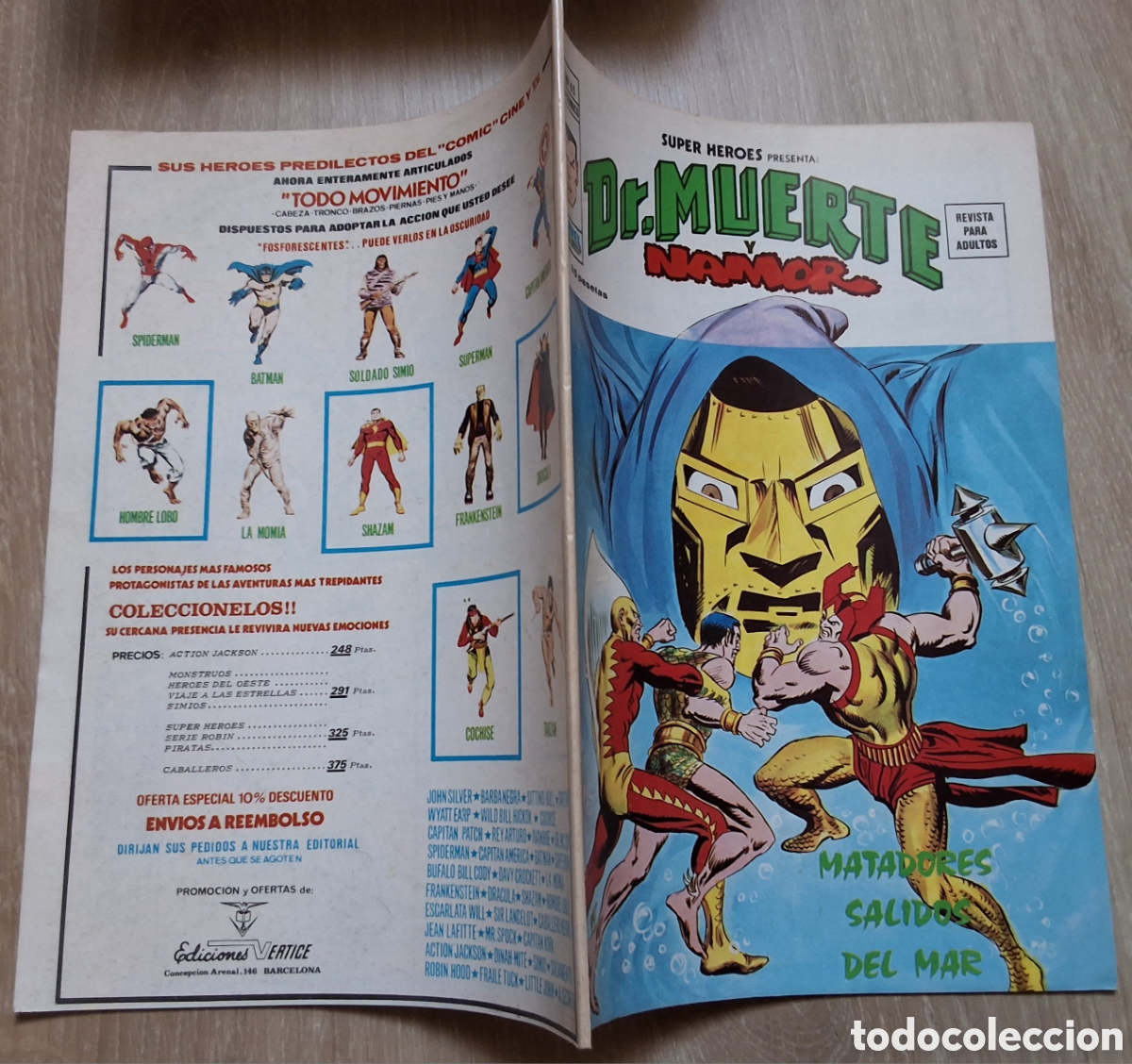 C&oacute;mics: Dr. Muerte namor super heroes comic volumen 2 n&uacute;mero 65 edita vertice