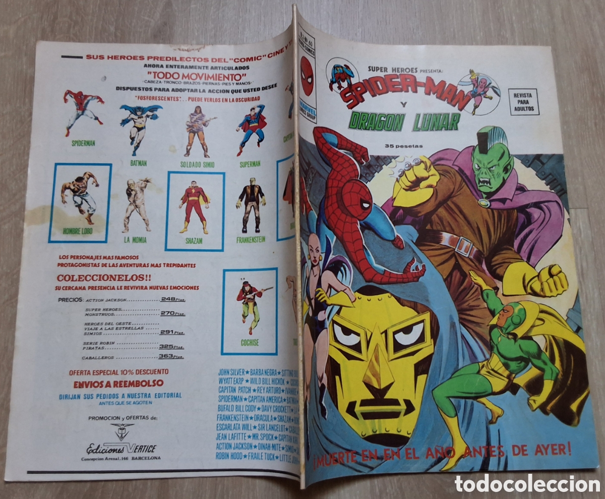 C&oacute;mics: Spiderman dragon lunar super heroes comic volumen 2 n&uacute;mero 60 edita vertice