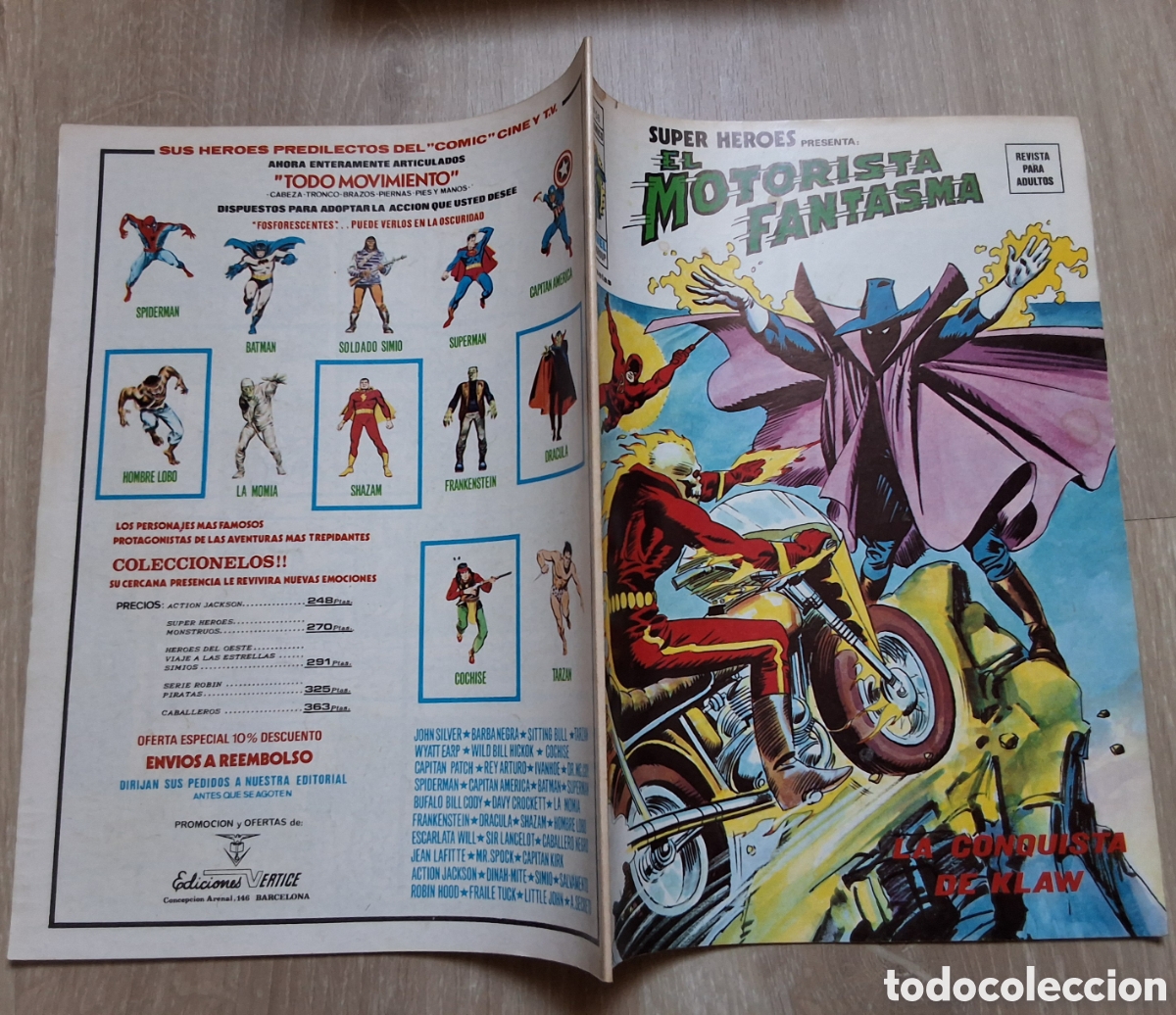 C&oacute;mics: Motorista fantasma super heroes comic volumen 2 n&uacute;mero 58 edita vertice