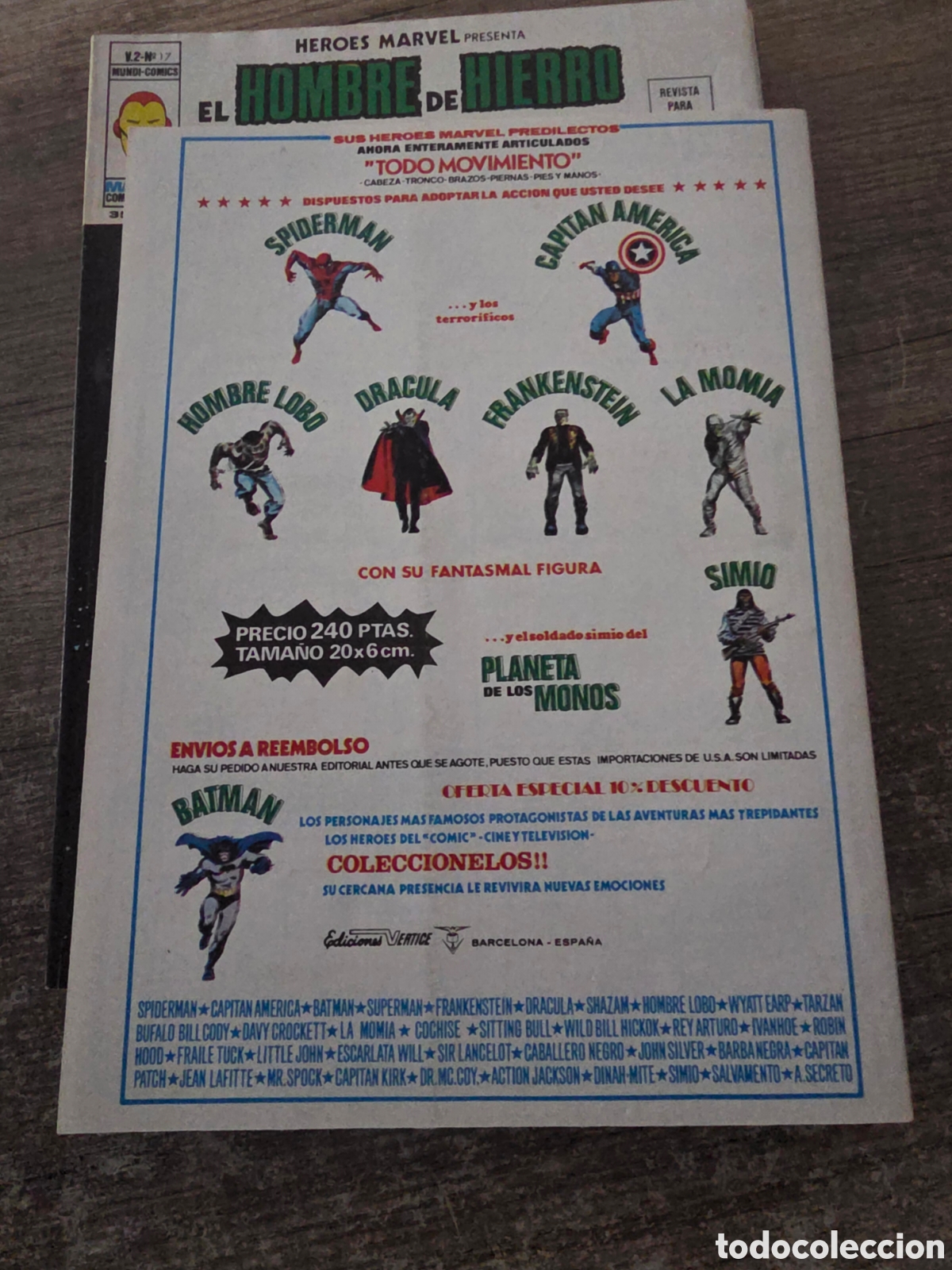 C&oacute;mics: Lote 7 comics vertice heroes marvel dan defensor-hombre de hierro - Foto 16