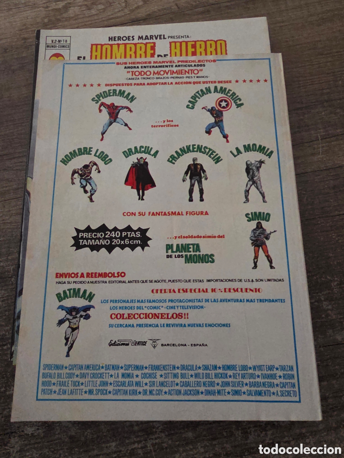 C&oacute;mics: Lote 7 comics vertice heroes marvel dan defensor-hombre de hierro - Foto 21