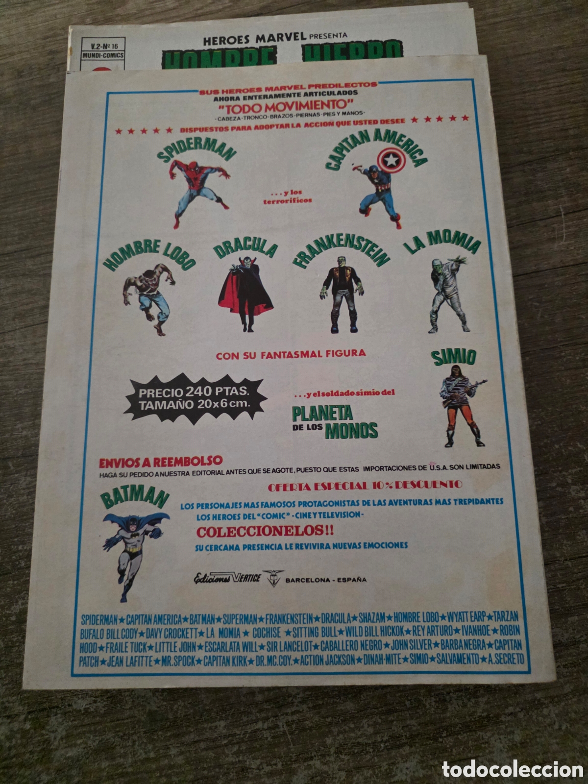C&oacute;mics: Lote 2 comics vertice v2 heroes marvel la bestia - Foto 8
