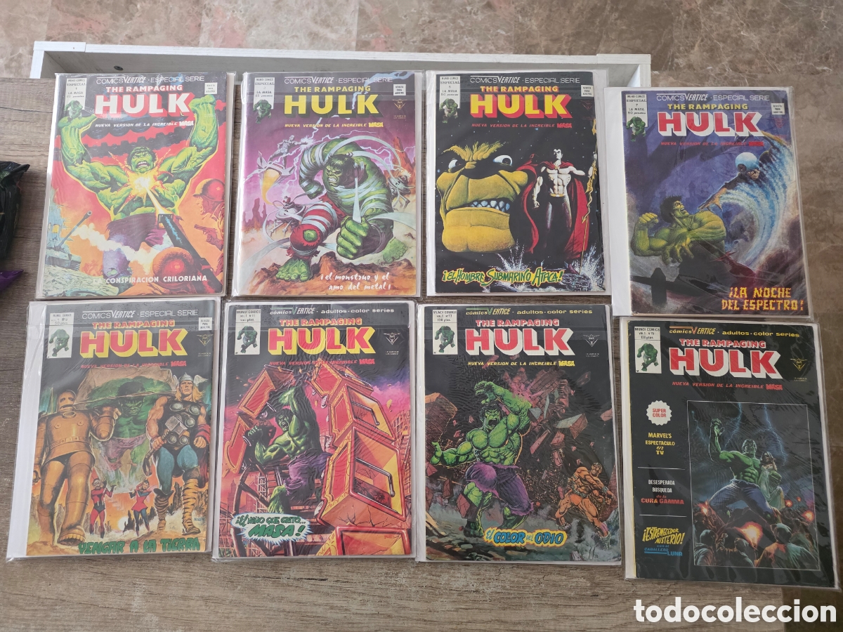 C&oacute;mics: Colecci&oacute;n completa vertice the rampaging hulk impecable.